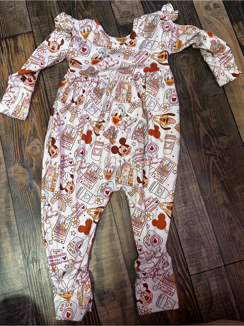Disney Mickey & Friends Pink Long-Sleeve handmade outfit